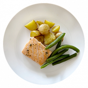 Baked Salmon And Veggies