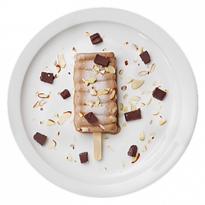 Chocolate Almond Yogurt Popsicles