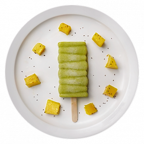 Spinach Mango Chia Pops