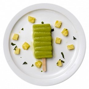 Orange Spinach Popsicle