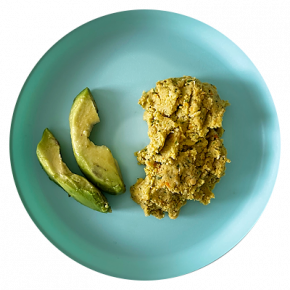 Papilla de garbanzo y verduras