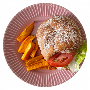 Chickpea veggie burger