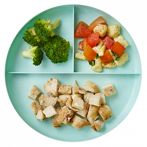 Baked chicken with capresse