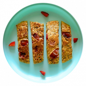 Strawberry quinoa pancakes