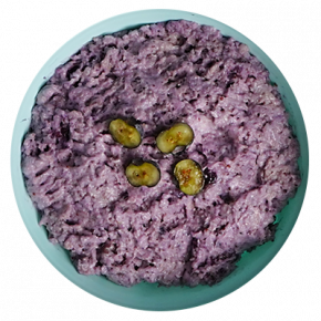 Baby blueberry chia oatmeal