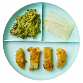 Baby cod and vegetable fish patties