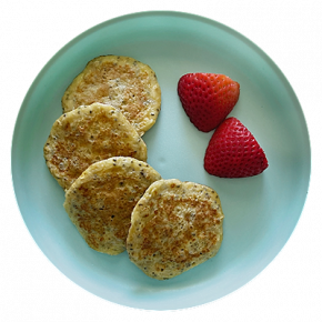 Panqueques de banano y chía