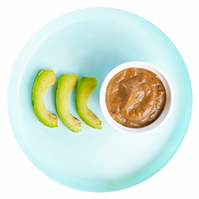 Sweet potato and black bean puree