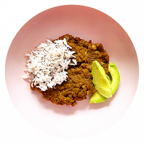 Bol latino de lentejas