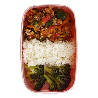 Beef, Rice, and Broccoli