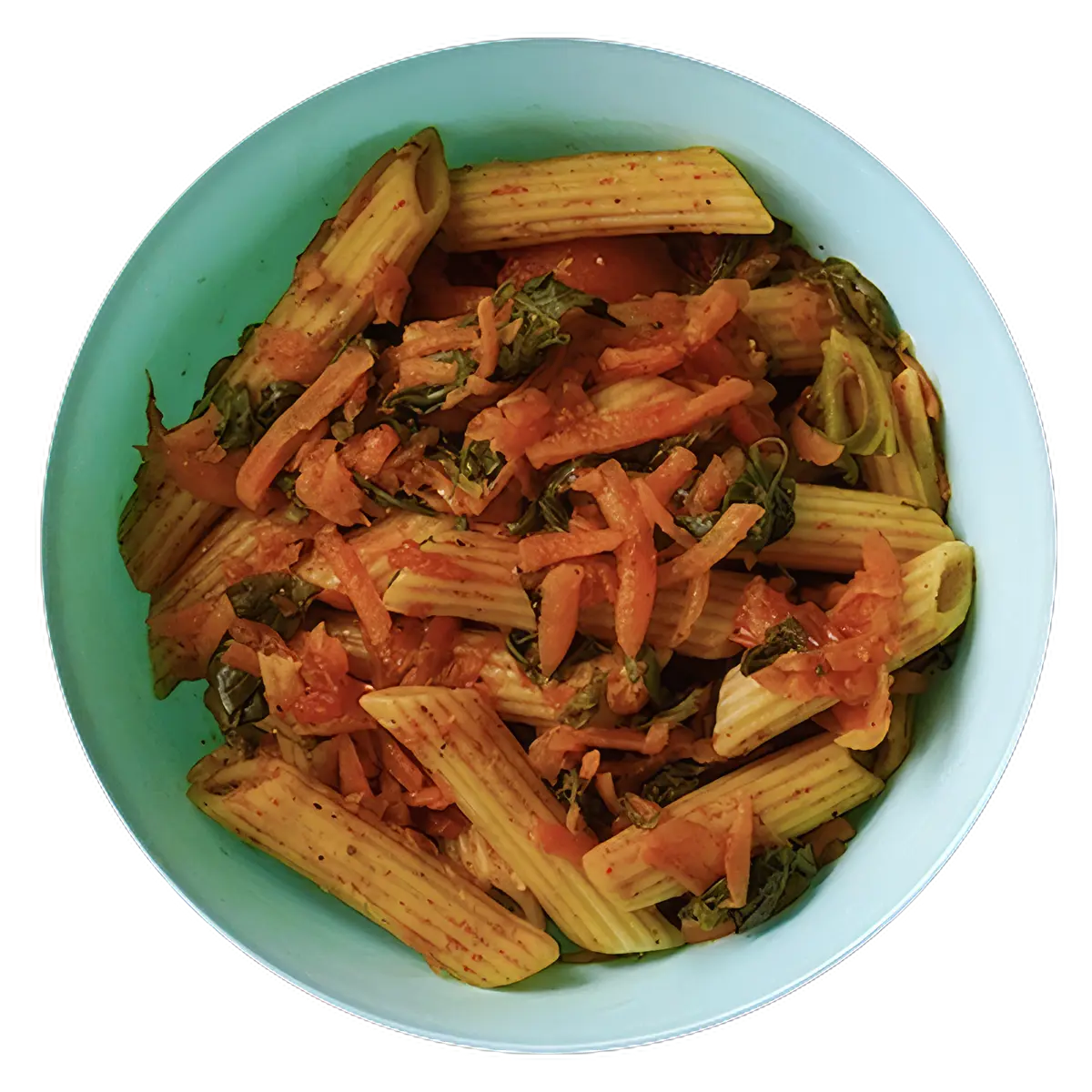 Baby chickpea veggie pasta