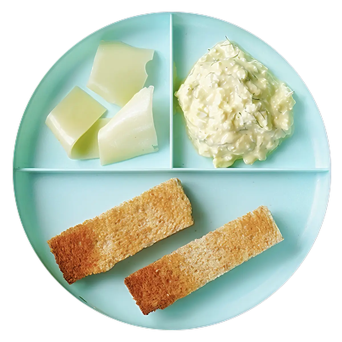 Baby egg mash and cheese