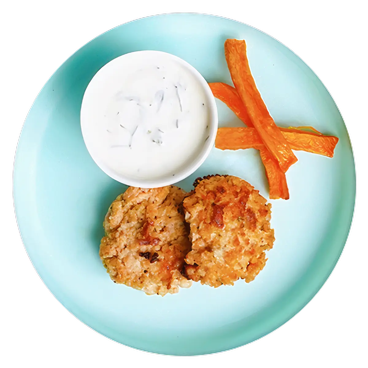 Tortitas de salmón para bebé