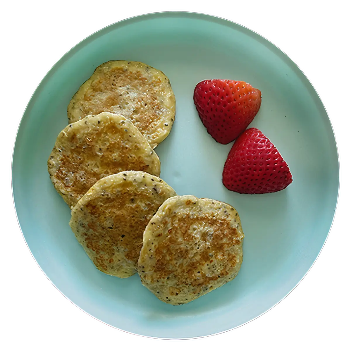 Panqueques de banano y chía