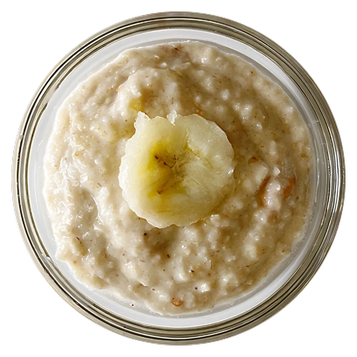 Avena de mantequilla de maní y banano