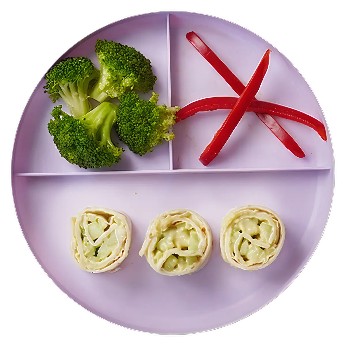 Rollitos de hummus y pepino