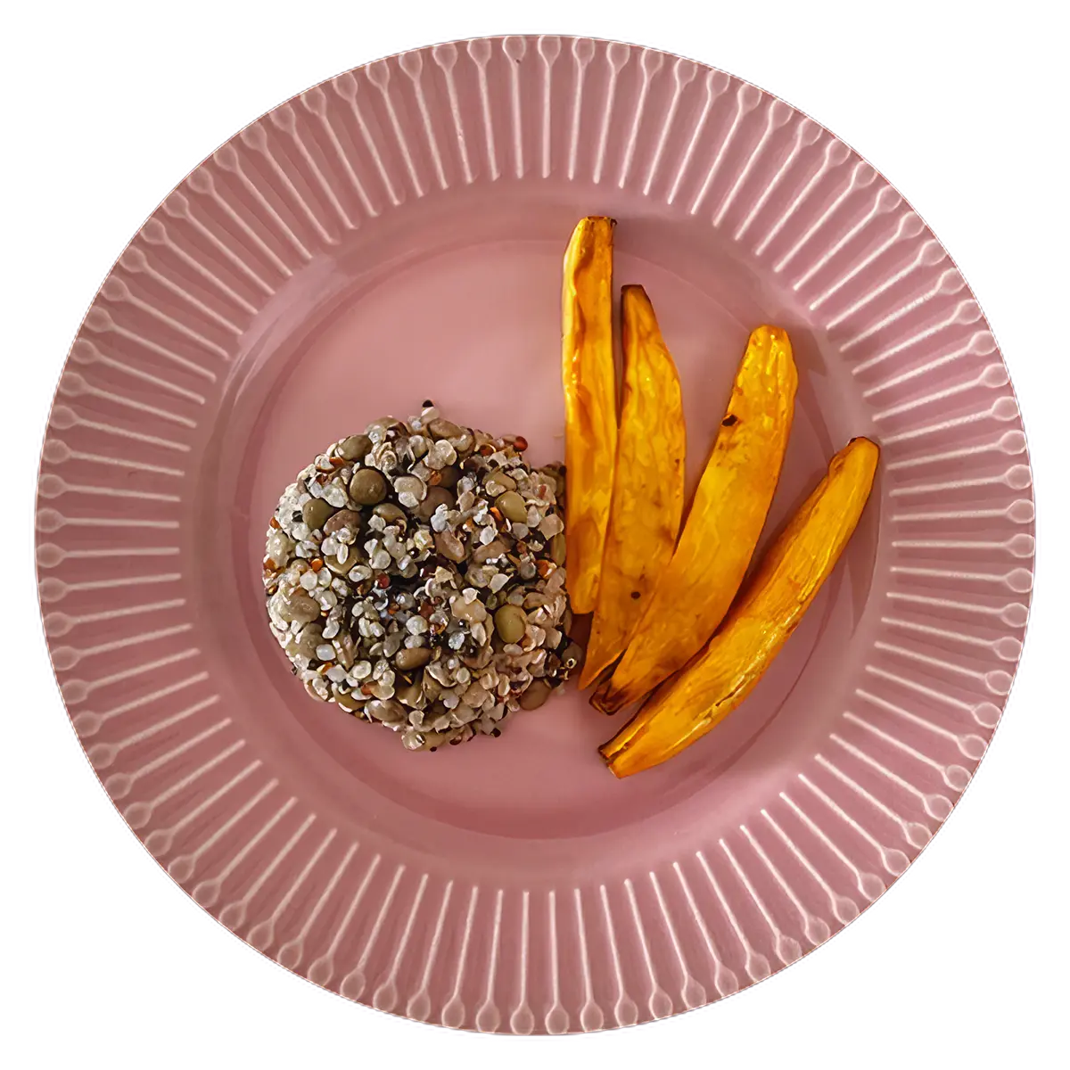 Lentejas, quinoa, y vegetales