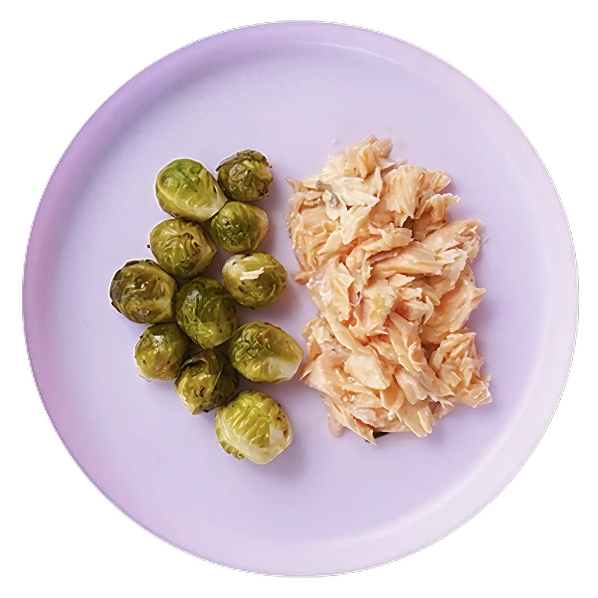 Pan seared fish and baked brussel sprouts