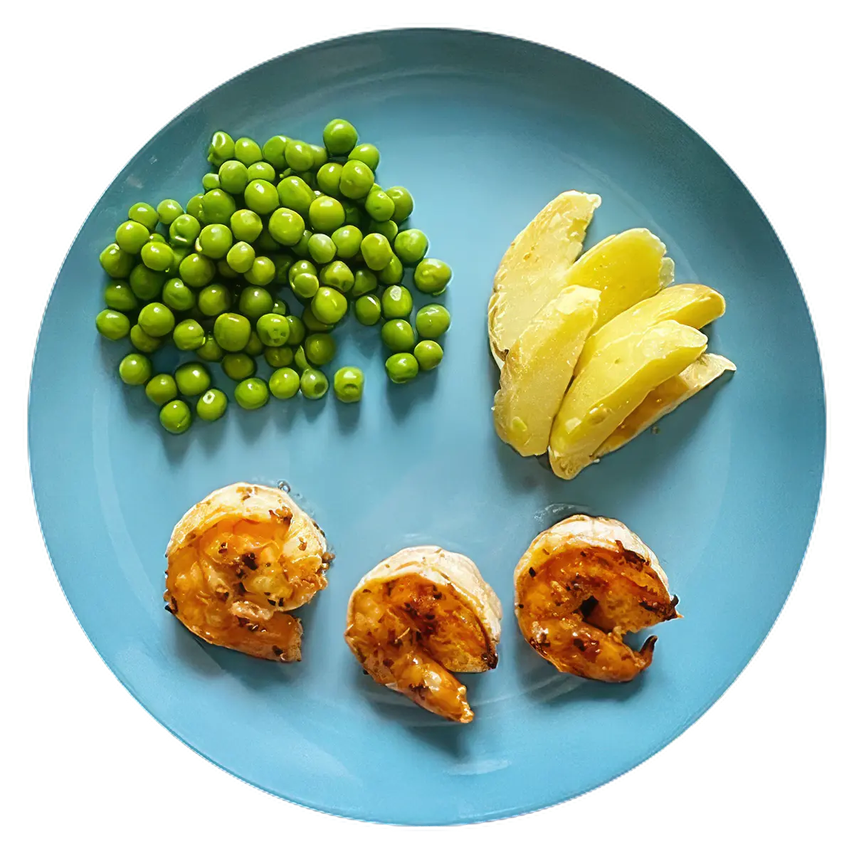 Camarones y verduras