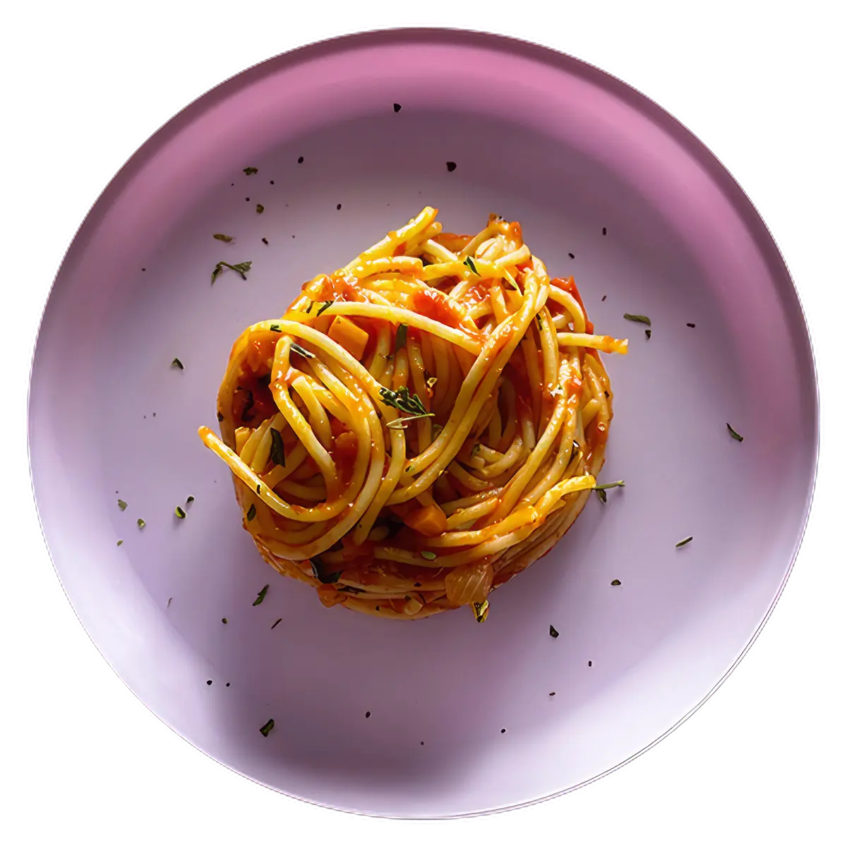 Pasta marinara with vegetables
