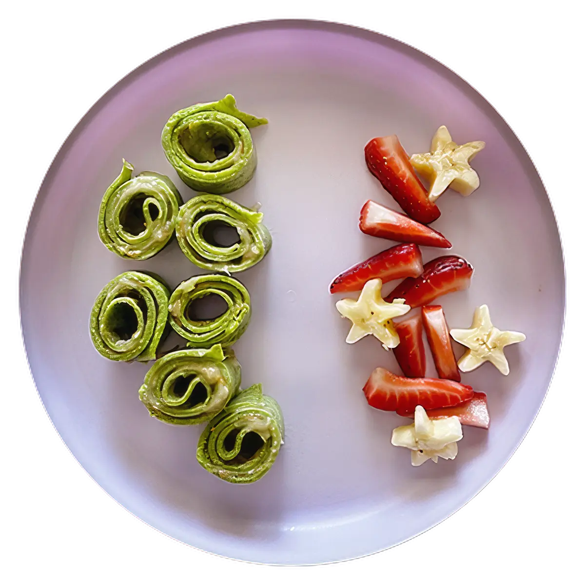 Spinach Almond Banana Crepes