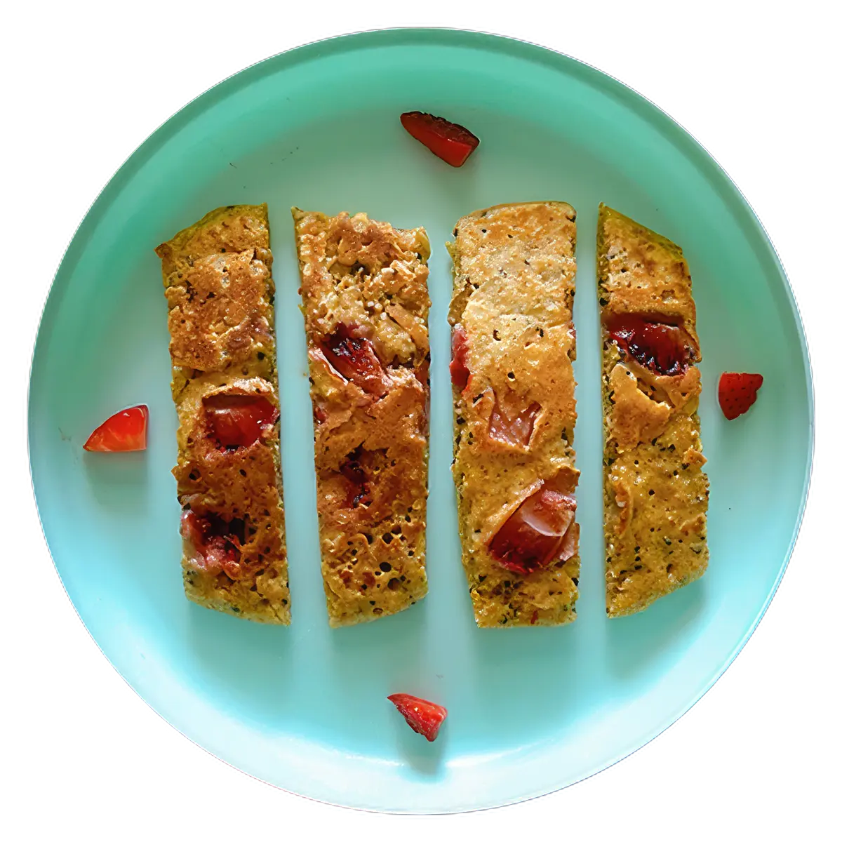 Strawberry quinoa pancakes