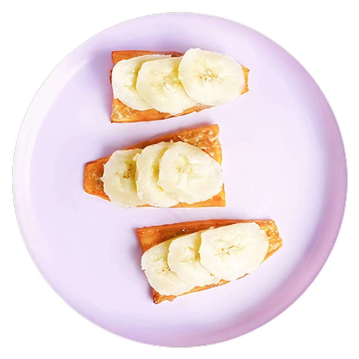 Tartine de camote, banano, y nuez