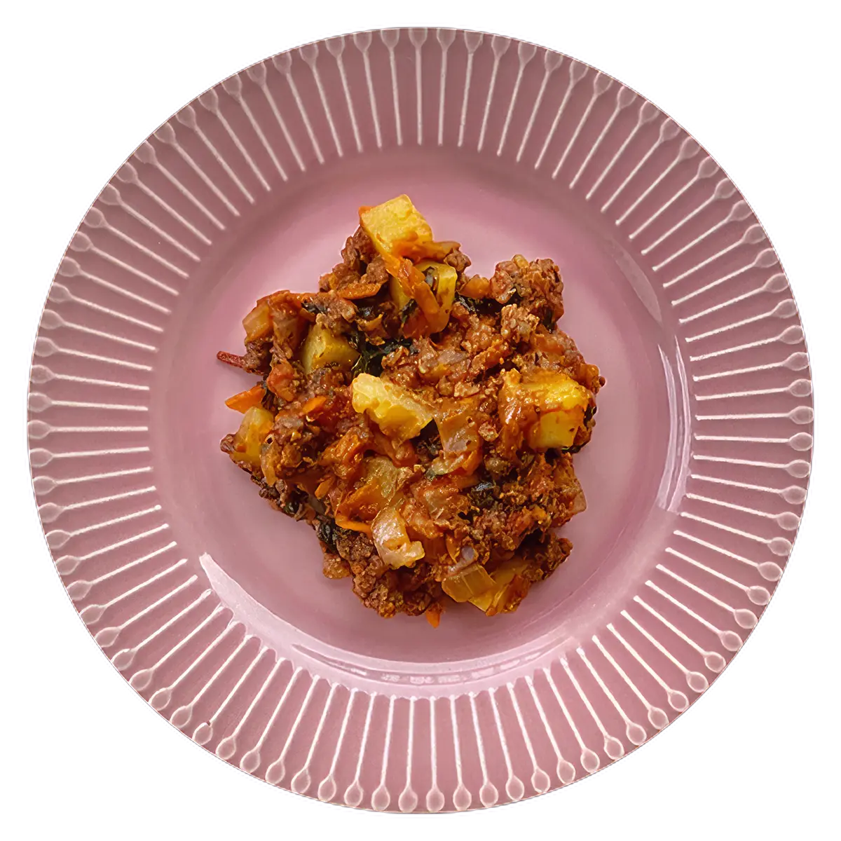 Bol de carne y vegetales